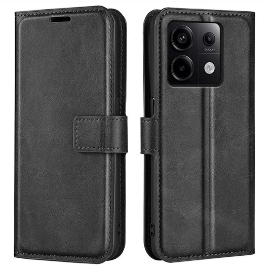 For Xiaomi Redmi Note 13 Pro 5G / Poco X6 5G Case Calf Texture PU Leather Phone Stand Cover
