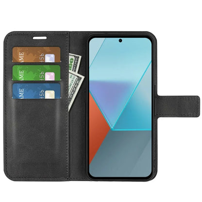 For Xiaomi Redmi Note 13 Pro 5G / Poco X6 5G Case Calf Texture PU Leather Phone Stand Cover