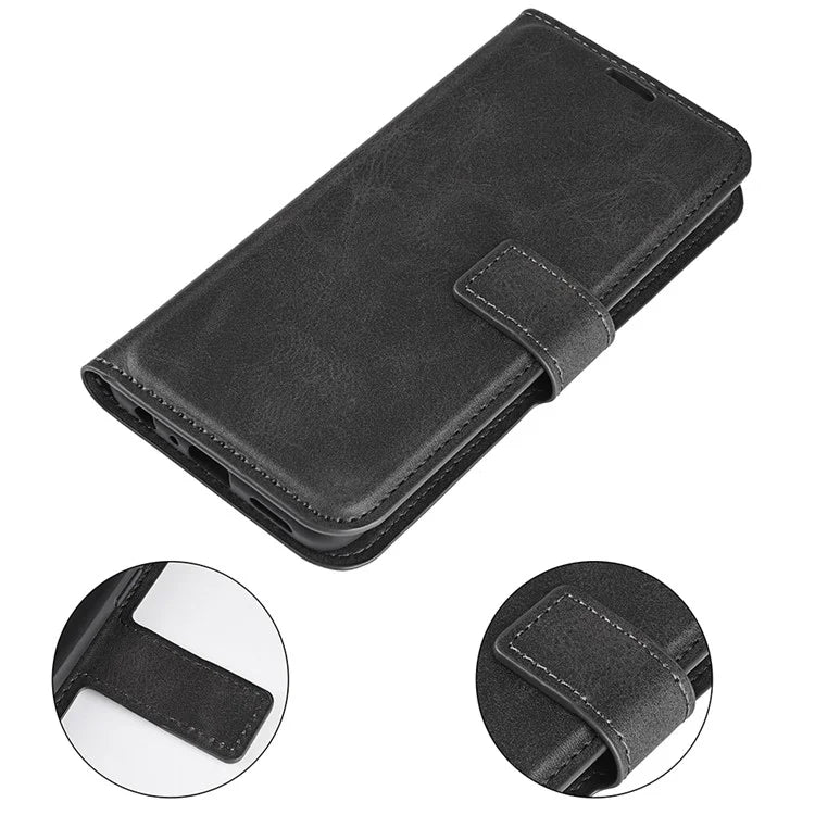 For Xiaomi Redmi Note 13 Pro 5G / Poco X6 5G Case Calf Texture PU Leather Phone Stand Cover