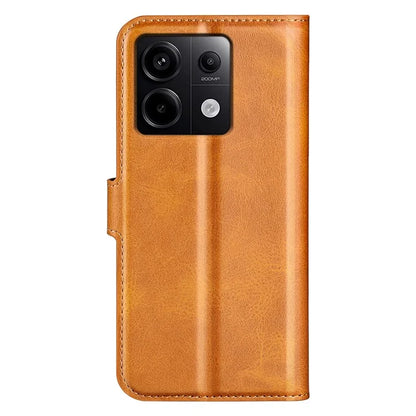 For Xiaomi Redmi Note 13 Pro 5G / Poco X6 5G Case Calf Texture PU Leather Phone Stand Cover