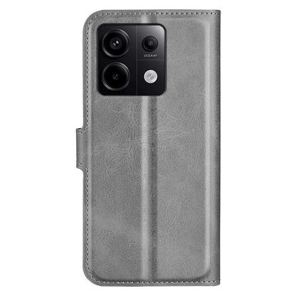 For Xiaomi Redmi Note 13 Pro 5G / Poco X6 5G Case Calf Texture PU Leather Phone Stand Cover
