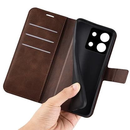 For Xiaomi Redmi Note 13 Pro 5G / Poco X6 5G Case Calf Texture PU Leather Phone Stand Cover