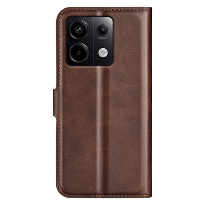 For Xiaomi Redmi Note 13 Pro 5G / Poco X6 5G Case Calf Texture PU Leather Phone Stand Cover