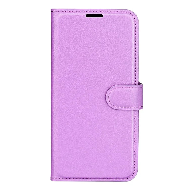 For Xiaomi Redmi Note 13 Pro 5G / Poco X6 5G Case Litchi Texture Leather Phone Shell with Stand