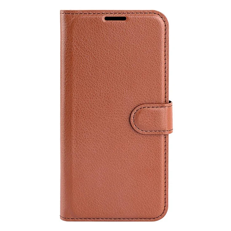 For Xiaomi Redmi Note 13 Pro 5G / Poco X6 5G Case Litchi Texture Leather Phone Shell with Stand
