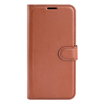 For Xiaomi Redmi Note 13 Pro 5G / Poco X6 5G Case Litchi Texture Leather Phone Shell with Stand