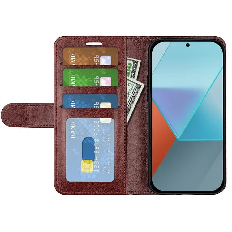 For Xiaomi Redmi Note 13 Pro 5G / Poco X6 5G Case Bump Proof PU Leather Phone Cover