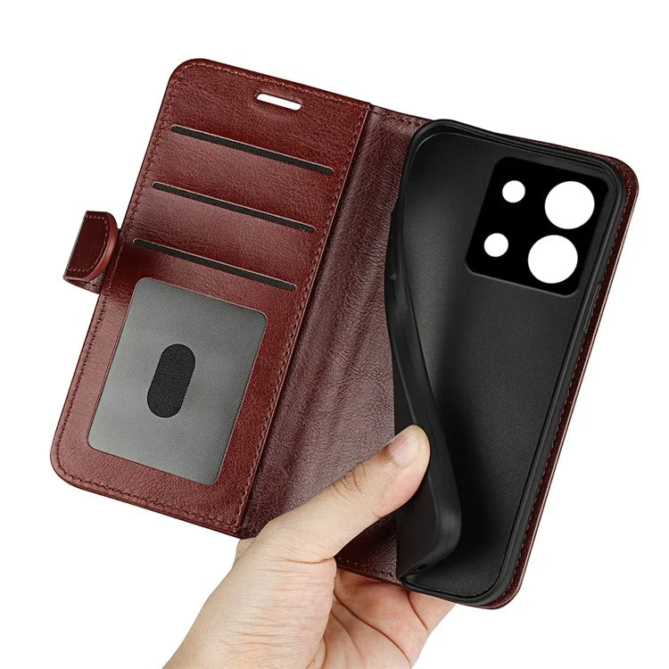For Xiaomi Redmi Note 13 Pro 5G / Poco X6 5G Case Bump Proof PU Leather Phone Cover