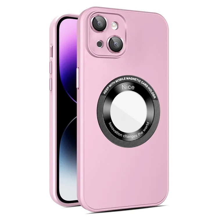 For iPhone 14 Plus Shockproof Case Matte PC+TPU Phone Cover Compatible with MagSafe