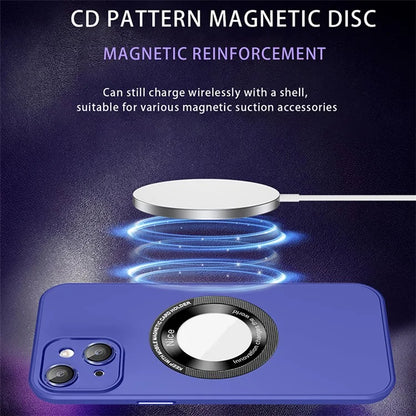 For iPhone 14 Plus Shockproof Case Matte PC+TPU Phone Cover Compatible with MagSafe