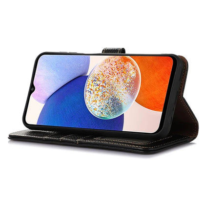 For Samsung Galaxy S24 Case Litchi Texture RFID Blocking Wallet Phone Cover