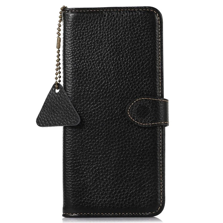 For Samsung Galaxy S24 Case Litchi Texture RFID Blocking Wallet Phone Cover