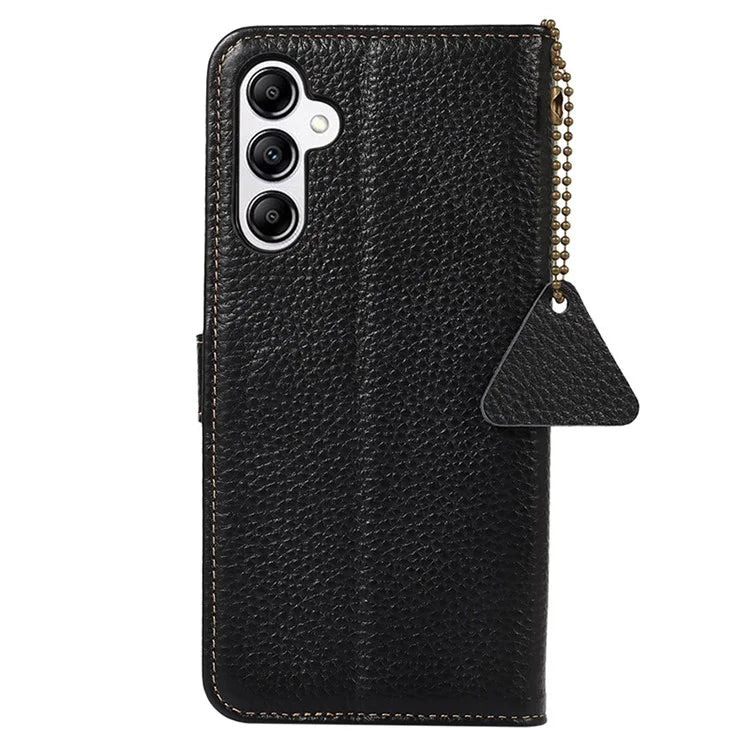 For Samsung Galaxy S24 Case Litchi Texture RFID Blocking Wallet Phone Cover