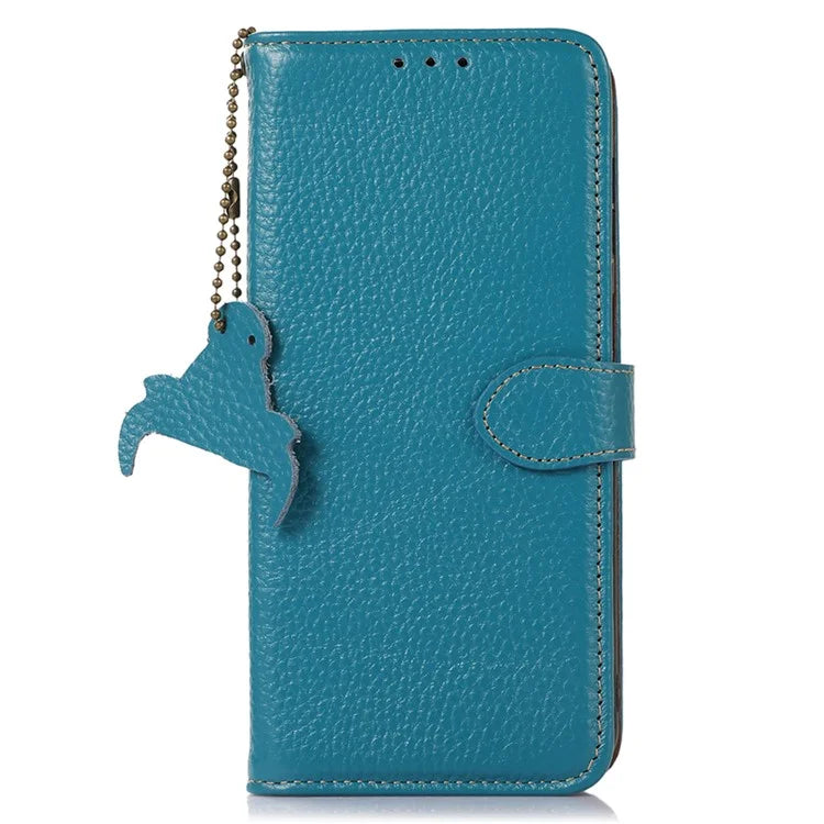 For Samsung Galaxy S24 Case Litchi Texture RFID Blocking Wallet Phone Cover