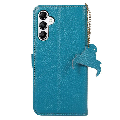 For Samsung Galaxy S24 Case Litchi Texture RFID Blocking Wallet Phone Cover