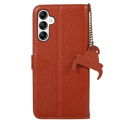 For Samsung Galaxy S24 Case Litchi Texture RFID Blocking Wallet Phone Cover
