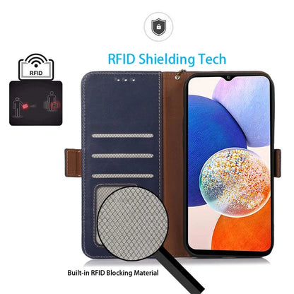 For Samsung Galaxy S24 Case RFID Blocking Magnetic Clasp Wallet Phone Cover