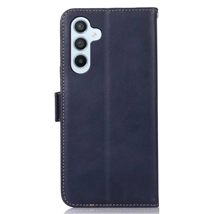 For Samsung Galaxy S24 Case RFID Blocking Magnetic Clasp Wallet Phone Cover