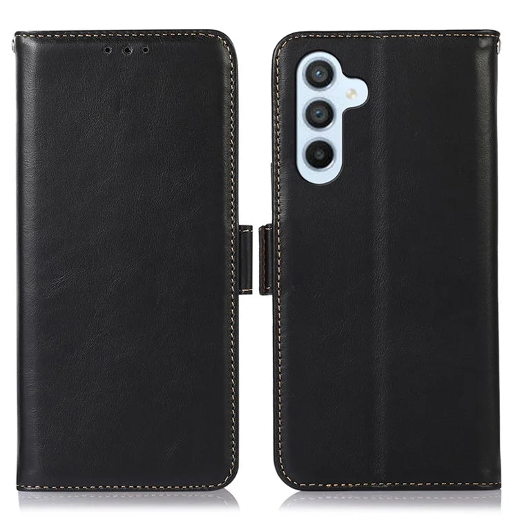 For Samsung Galaxy S24 Case RFID Blocking Magnetic Clasp Wallet Phone Cover