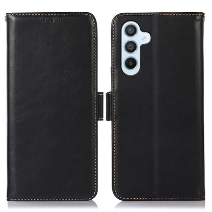 For Samsung Galaxy S24 Case RFID Blocking Magnetic Clasp Wallet Phone Cover