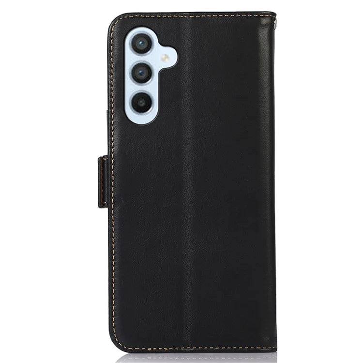 For Samsung Galaxy S24 Case RFID Blocking Magnetic Clasp Wallet Phone Cover