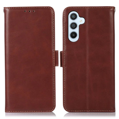 For Samsung Galaxy S24+ Case Genuine Cow Leather RFID Blocking Wallet Cover