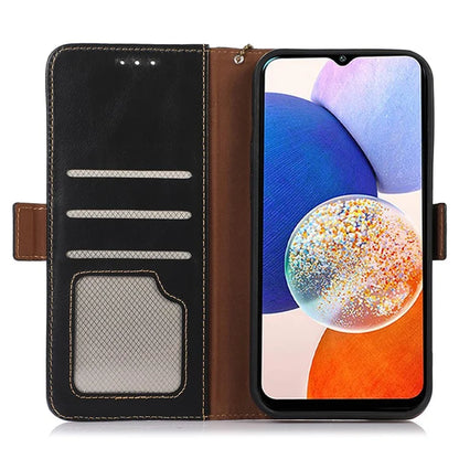 For Samsung Galaxy S24+ Case Genuine Cow Leather RFID Blocking Wallet Cover