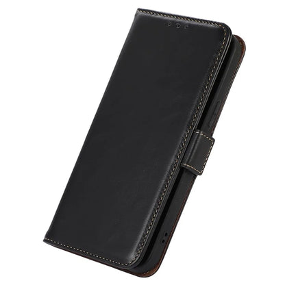 For Samsung Galaxy S24+ Case Genuine Cow Leather RFID Blocking Wallet Cover