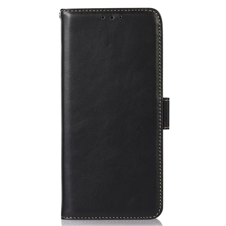 For Samsung Galaxy S24+ Case Genuine Cow Leather RFID Blocking Wallet Cover