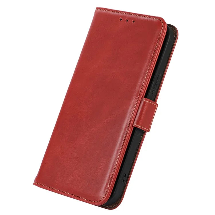 For Samsung Galaxy S24+ Case Genuine Cow Leather RFID Blocking Wallet Cover