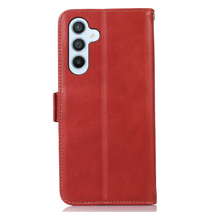 For Samsung Galaxy S24+ Case Genuine Cow Leather RFID Blocking Wallet Cover