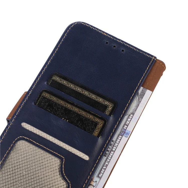 For Samsung Galaxy S24+ Case Genuine Cow Leather RFID Blocking Wallet Cover