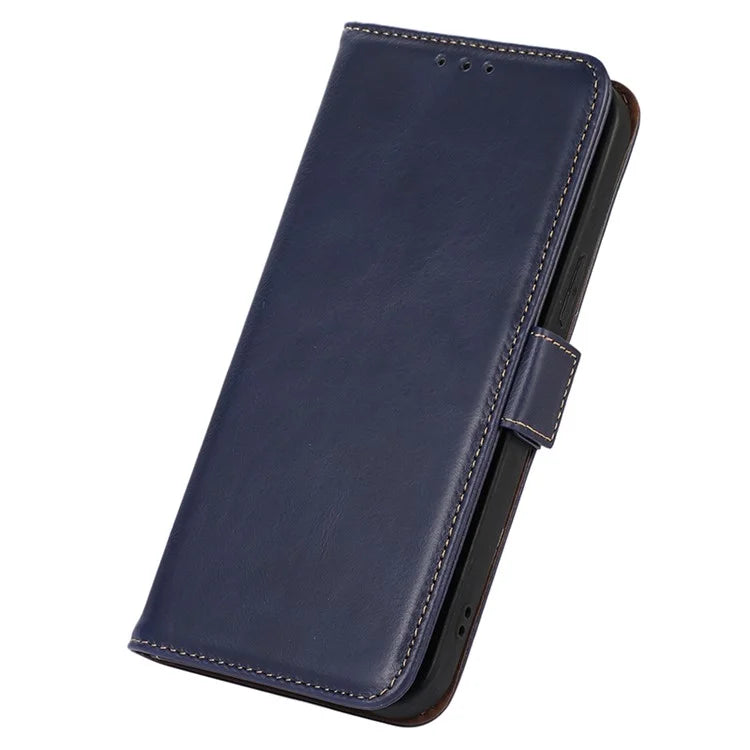 For Samsung Galaxy S24+ Case Genuine Cow Leather RFID Blocking Wallet Cover
