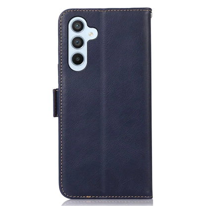 For Samsung Galaxy S24+ Case Genuine Cow Leather RFID Blocking Wallet Cover
