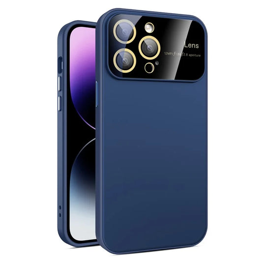 Anti-Drop Phone Case for iPhone 14 Pro Max Case PC+TPU Phone Cover with Glass Lens Film
