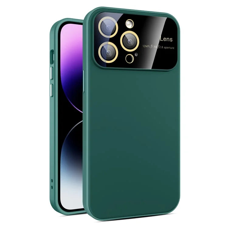 Anti-Drop Phone Case for iPhone 14 Pro Max Case PC+TPU Phone Cover with Glass Lens Film