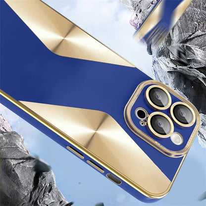 For iPhone 14 Pro Case CD Veins Texture TPU Phone Shell with Glass Lens Film