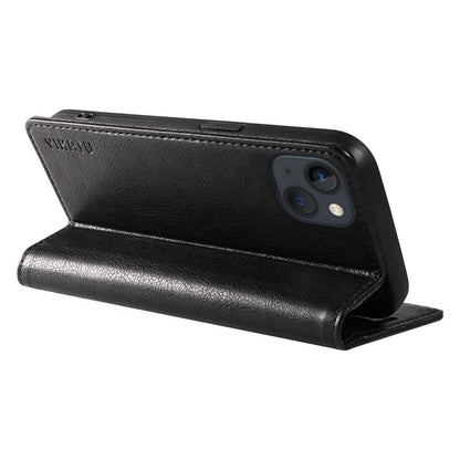 YIKATU YK-006 For iPhone 14 Case Leather Wallet Magnetic Closing Phone Protective Shell