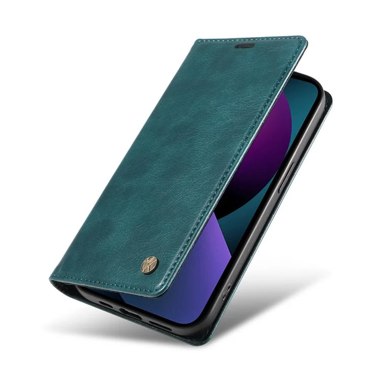 YIKATU YK-006 For iPhone 14 Case Leather Wallet Magnetic Closing Phone Protective Shell
