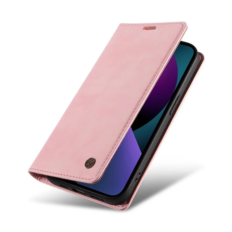 YIKATU YK-006 For iPhone 14 Case Leather Wallet Magnetic Closing Phone Protective Shell