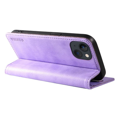YIKATU YK-006 For iPhone 14 Case Leather Wallet Magnetic Closing Phone Protective Shell
