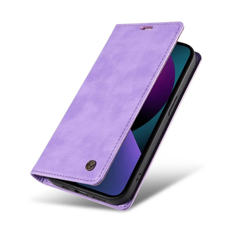 YIKATU YK-006 For iPhone 14 Case Leather Wallet Magnetic Closing Phone Protective Shell