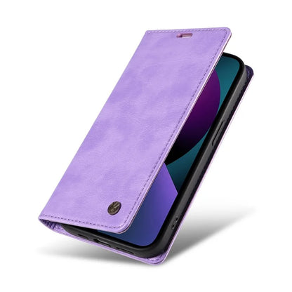 YIKATU YK-006 For iPhone 14 Case Leather Wallet Magnetic Closing Phone Protective Shell