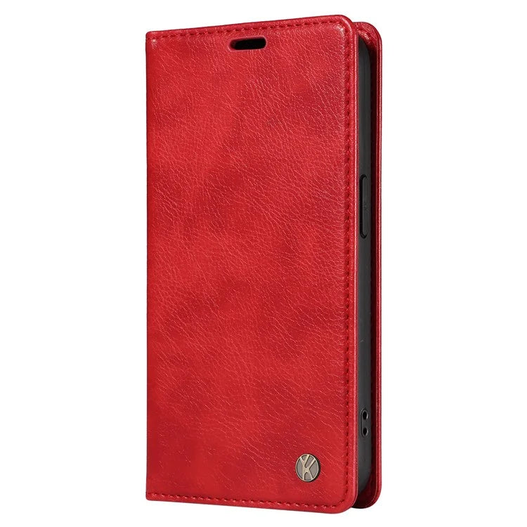 YIKATU YK-006 For iPhone 14 Case Leather Wallet Magnetic Closing Phone Protective Shell