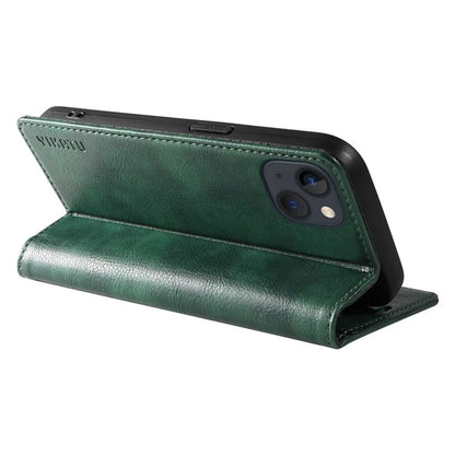 YIKATU YK-006 For iPhone 14 Case Leather Wallet Magnetic Closing Phone Protective Shell