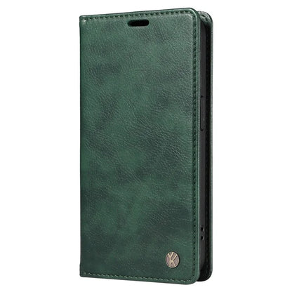 YIKATU YK-006 For iPhone 14 Case Leather Wallet Magnetic Closing Phone Protective Shell