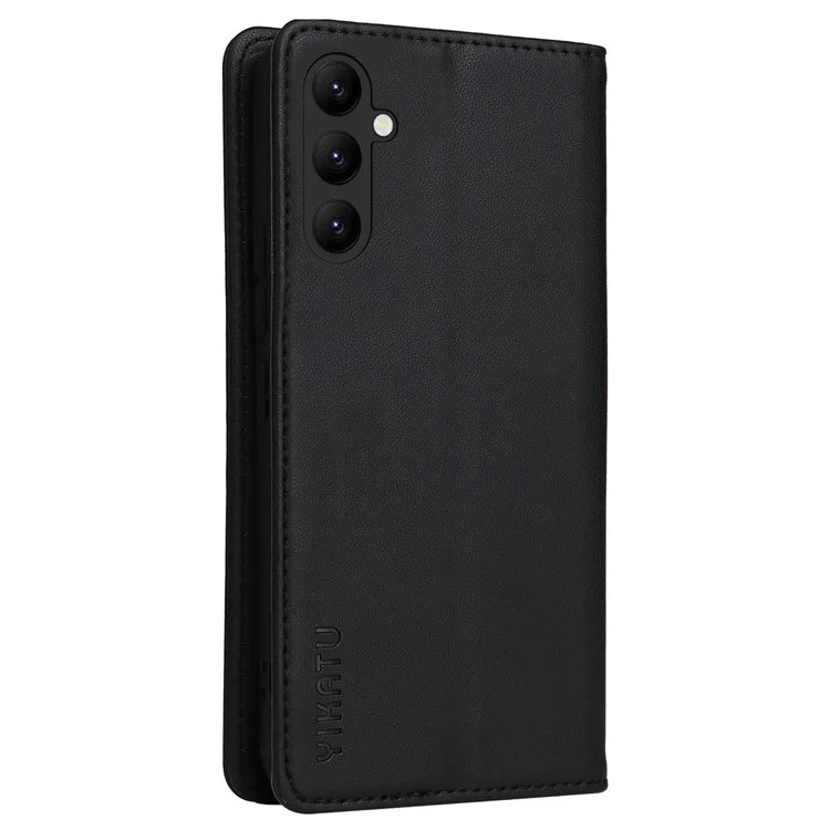 YIKATU YK-001 For Samsung Galaxy A24 4G (162.1 x 77.6 x 8.3mm) Case Magnetic Closing Phone Cover PU Leather Wallet Stand Shell