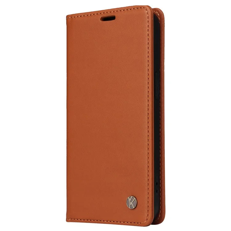 YIKATU YK-001 For Samsung Galaxy A24 4G (162.1 x 77.6 x 8.3mm) Case Magnetic Closing Phone Cover PU Leather Wallet Stand Shell