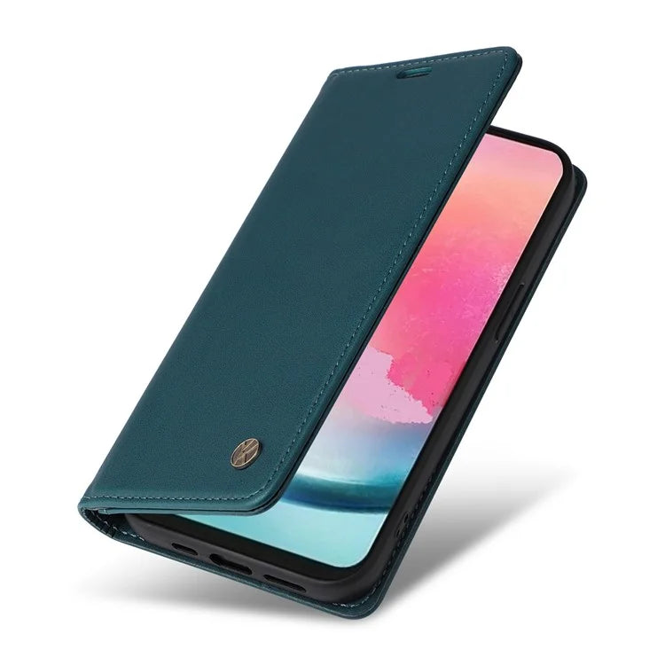 YIKATU YK-001 For Samsung Galaxy A24 4G (162.1 x 77.6 x 8.3mm) Case Magnetic Closing Phone Cover PU Leather Wallet Stand Shell