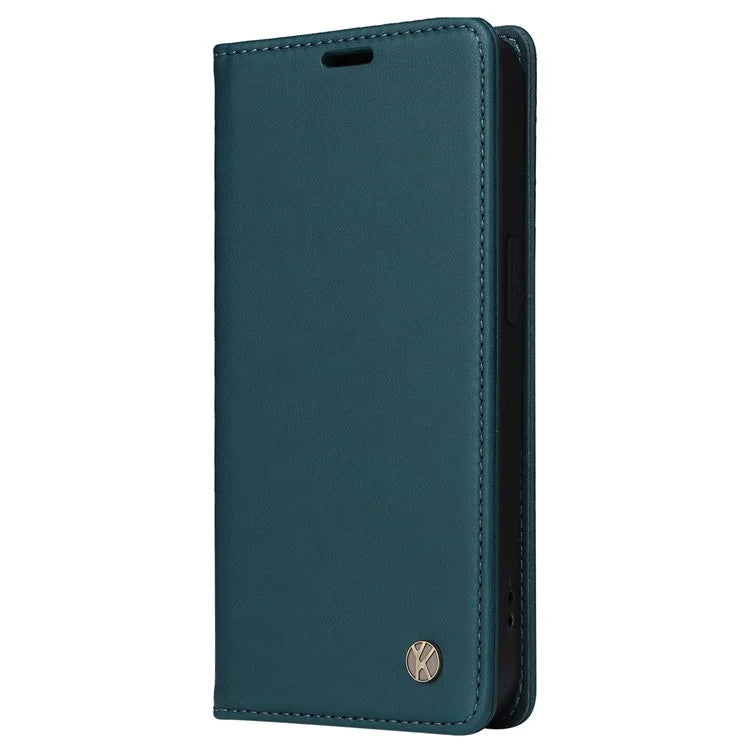 YIKATU YK-001 For Samsung Galaxy A24 4G (162.1 x 77.6 x 8.3mm) Case Magnetic Closing Phone Cover PU Leather Wallet Stand Shell